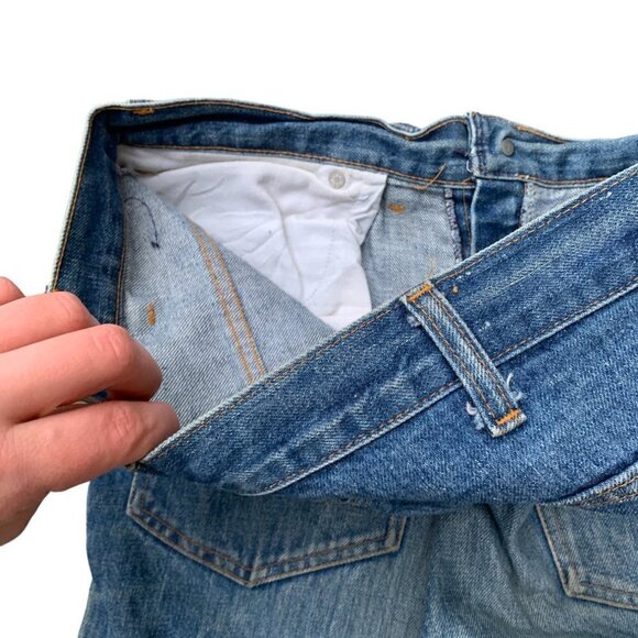 Vintage 1971 Levi's Orange Tab Talon 42 Zipper Blue - Picture 11 of 16